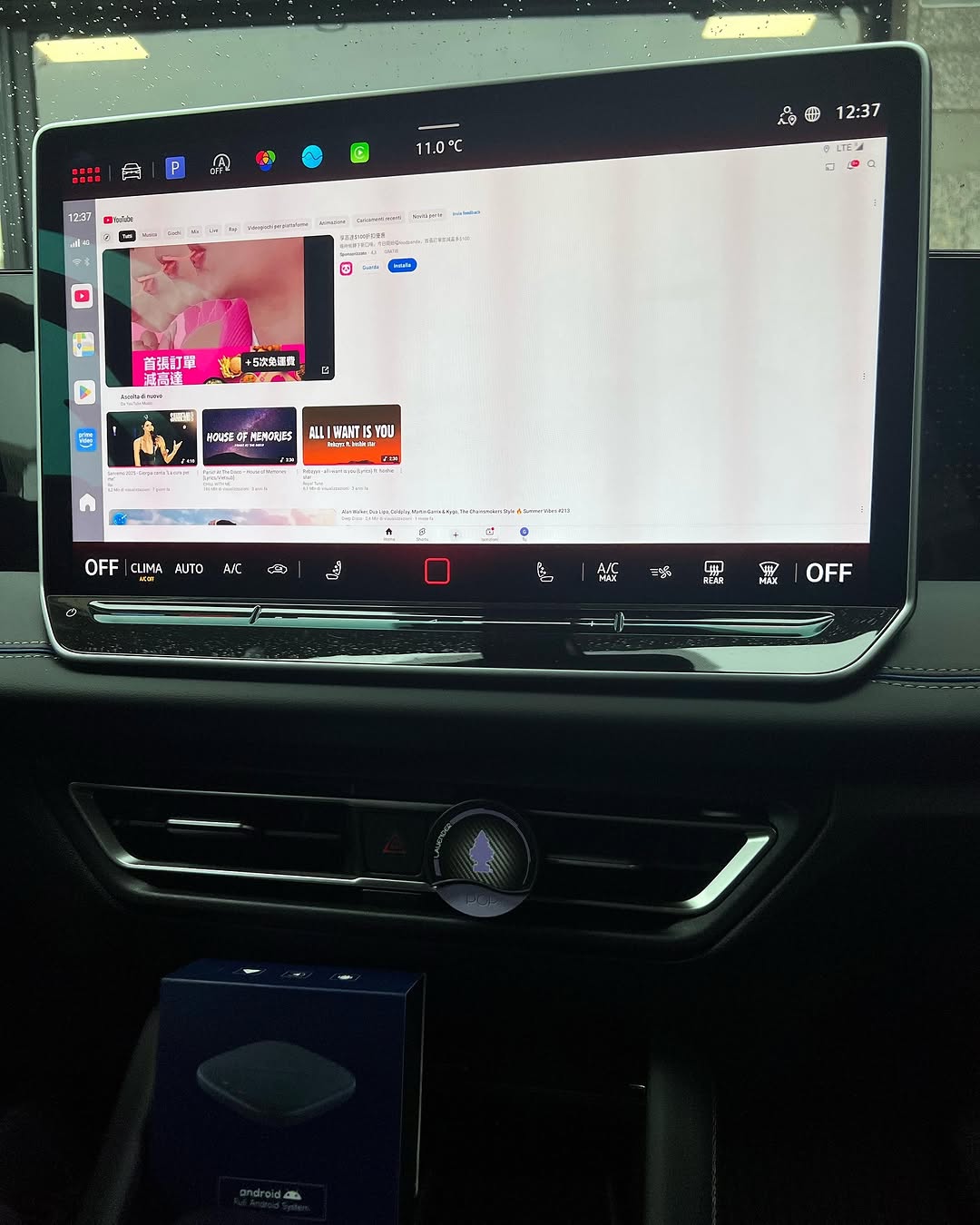 Caja AI de YouTube y Netflix para SEAT